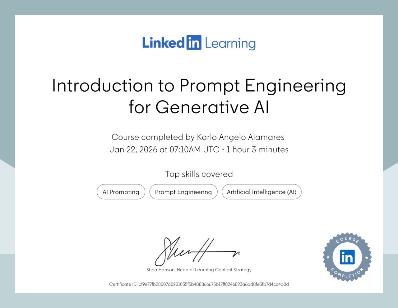 Introduction to Prompt Engineering for Generative AI — LinkedIn Learning